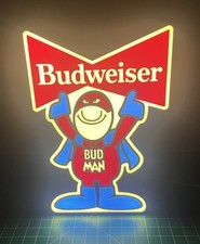 Budweiser Bud Man LightBox Display – Advertising Beer Sign 8” 3D Printed picture