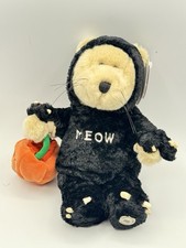 Starbucks Barista Bear 2002 Halloween Black Cat Meow Plush 22nd Edition VTG NWT picture
