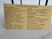 Vintage OILZUM Motor Oil Dealers in Minneapolis  3.5