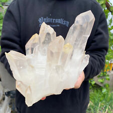 6.4LB A++Large Natural clear white Crystal Himalayan quartz cluster /mineralsls picture