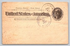 1907 George Washington 1c Imprinted Postal Card Shrewsbury VT Postmark picture