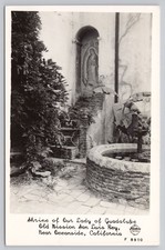 Vintage Real Photo Postcard Shrine of Our Lady of Guadalupe San Luis Rey picture