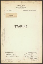 Photo:Samuel Kidder Starine Metal Polish Trademark 1892 Print picture