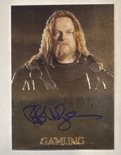 2004 Topps Chrome The Lord of Rings Trilogy Bruce Hopkins as Gamling Auto picture