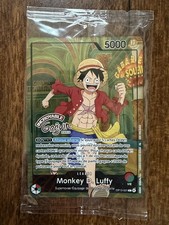IN HAND One Piece TCG Card - Monkey D. Luffy OP13-001 - Grévin Paris Museum picture