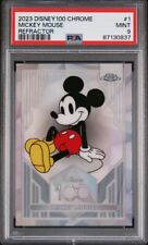 2023 Topps Chrome Disney 100 Mickey Mouse Silver Refractor Psa 9 picture