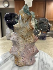 Ocean jasper Freeform pink, green twist flame large 6lbs 8oz picture