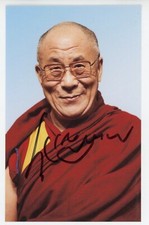 Dalai Lama Tenzin Gyatso ~ Signed Autographed Photograph ~ JSA LOA picture