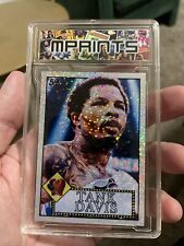 Tank Davis Boxing White Sparkle Custom Art Trading Card By MPRINTS Card B picture