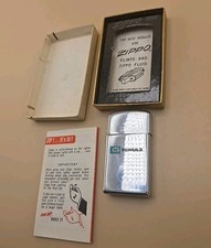 Vintage 1969 Slim Zippo Schulz Advertising Lighter Engraved In Box picture
