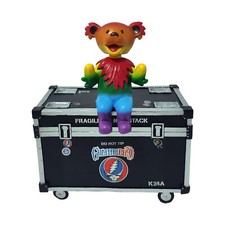 Kollectico Grateful Dead Dancing Bear Stage Box Rainbow Rock Figurine BBGDSTGBR picture