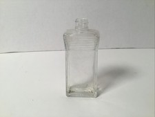 Vintage Clear Glass Bottle 4.5” Tall. picture