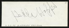 Hedda Hopper d1966 signed 2x5 autograph on 3-22-48 at Biltmore Theater Hollywood picture