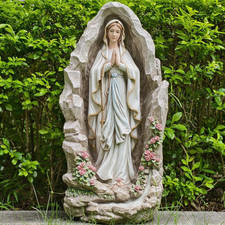 Our Lady of Lourdes Statue - 24 Inches Virgin Mary Statue Outdoor Catholic Garde picture