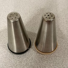 ALFRA Italy Stainless Steel Salt & Pepper Shakers Mid-Century Modern Kitchen picture