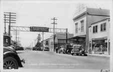 Main Street - Castroville, California 1950s OLD PHOTO picture