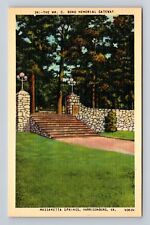 Harrisonburg VA-Virginia, Memorial Gateway, Nassanetta Springs Vintage Postcard picture