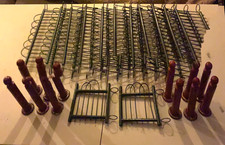 1920's Antique 25 pc A.W.Drake Hazleton PA, Wood & Metal Christmas Fence picture