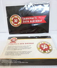 Carnival Cruise Lines Carnival's 50th Birthday Anniversary Coin Chip New picture