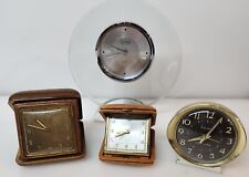 Lot Vintage Clocks Westclocx Baby Ben Semca Danbury Linden Black Forest Lot of 4 picture