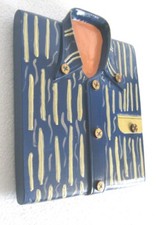 VINTAGE ADVERTISEMENT TRADE SIGN WOODEN SHIRT WALL HANGING picture