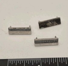 3 Vtg WW2 Sterling Silver 2nd LT OR LTJG Bars, Hilborn-Hamburger, No Clasps, F2 picture