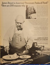 1972 James Beard's American Cookery Magazine Print Ad - Passionate Pasha of Food picture