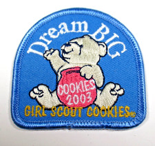 Girl Scouts Dream Big Cookies 2003 Vintage Polar Bear Cookie Jar Patch picture