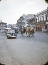 ORIGINAL 1949 Slide 35mm Photo Slide Panama City Candid Street Scene Police picture