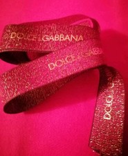 Dolce Gabbana Bordeaux Gold Ribbon 1m Item New And Authentic picture