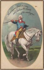 Patriotic Postcard George Washington First in War First in Peace picture