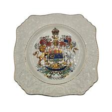 English Royal Winton-Grimwades Fancy Canadian Commemorative Plate w/ Gold Trim. picture