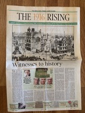 THE IRISH TIMES - APRIL  7,  1966 - 1916 RISING SUPPLEMENT picture