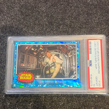 Topps 2022 Star Wars Sapphire #120 Luke Skywalker PSA 10 153912379 picture