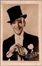 Fred Astaire RKO Radio Pictures Top Hat Cane Vintage Postcard 1930s-40s picture