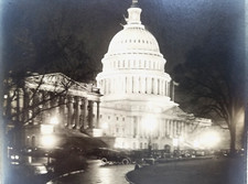 1920s CAPITOL BUILDING & MODEL T ROADSTERS 5X7 PHOTO Silver Gelatin Silver Print picture