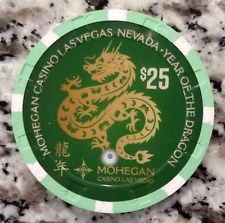 Mohegan Casino, Las Vegas. 2024 Chinese Year of Dragon $25 poker gaming chip. picture