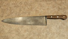Vintage Dexter Model 48912 12” Carbon Steel Chef Butcher Knife picture