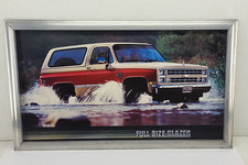 Vintage 1981 1988 Chevrolet Blazer K5 Dealership Showroom Poster Picture W/Frame picture