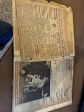 1920s 30s Scrapbook Newspaper Clippings Lindbergh Baby - Venango County - picture
