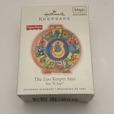 2010 Hallmark Keepsake Ornament Fisher-Price The Zoo Keeper Says - See 'N Say picture