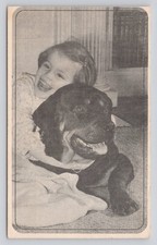 Vintage Rottweiler Club of America Advertising Card Girl with Dog San Francisco picture