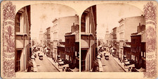 Boston, MA, Busy Washington, St., Real Photo Stereoview, c1870, #ST518 picture