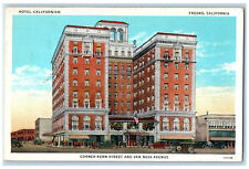 1937 Hotel Californian Corner Kern Street And Ness Avenue Fresno CA Postcard picture