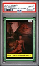 2018 TOPPS STAR WARS GALACTIC MOMENTS COUNTDOWN 52 PRINCESS LEIA PSA 10 POP 1 picture