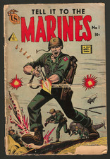 Tell It to the Marines #1/Silver Age 10c War Comic Book/1958 In 2.0 picture