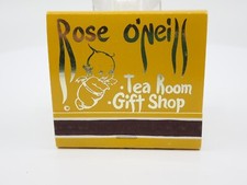Rose O'Neill Tea Room Matchbook mustard yellow unstruck Point Lookout Missouri picture