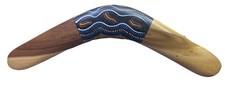 Wijikura 14” Boomerang Authentic Aboriginal Art Made In Australia picture