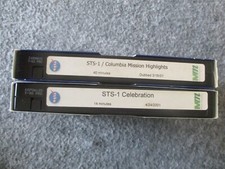 NASA MSFC STS-1 COLUMBIA MISSION HIGHLIGHTS/CELEBRATION VHS TAPES(2)-ANNIVERSARY picture