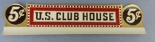 10 Vintage Original Dead Stock US Clubhouse Cigar Box Label 5 Cent Tobacco picture